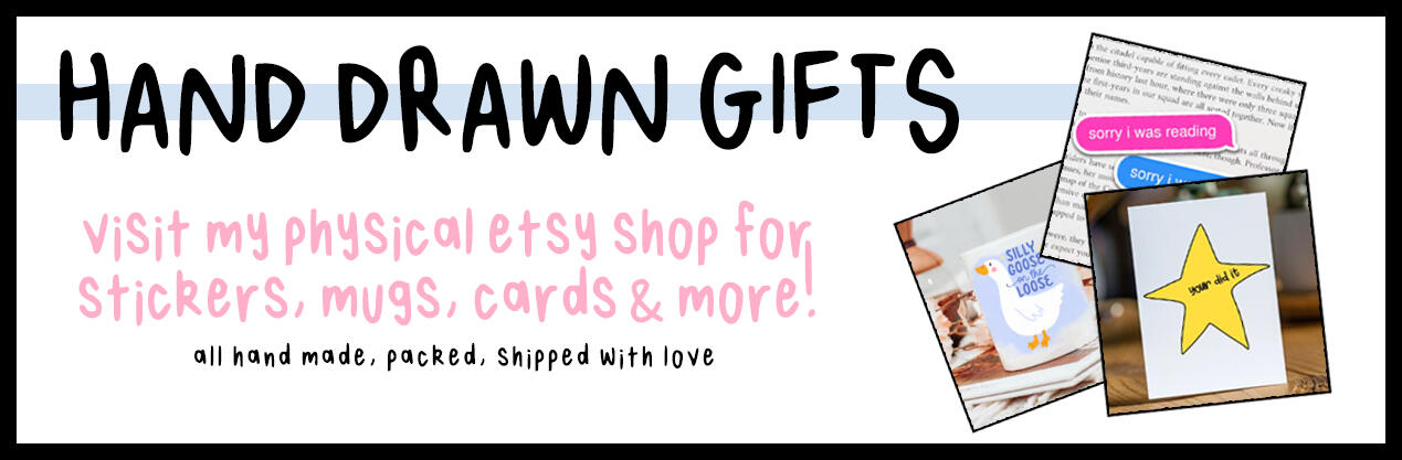 ETSY handmade stickers, mugs, gifts!